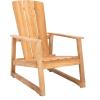 Safavieh Couture Patio San Juan Natural Brazilian Teak Wood Outdoor Adirondack Chair