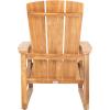 Safavieh Couture Patio San Juan Natural Brazilian Teak Wood Outdoor Adirondack Chair