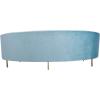 Safavieh Couture Primrose Glam Light Blue Velvet Curved Sofa(Light Blue)