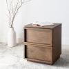 Safavieh Couture Zeus Natural 2-drawer Storage Nightstand(Medium Oak)