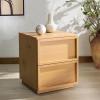 Safavieh Couture Zeus Natural 2-drawer Storage Nightstand(Natural)