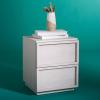 Safavieh Couture Zeus Natural 2-drawer Storage Nightstand(White Washed)