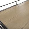 Safavieh Dawson Bar Cart, Rustic Oak/White(Rustic Oak / Gunmetal)