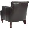 Safavieh Home Colin Blush Pink Velvet and White Washed Tufted Club Chair(Brown / Leather)