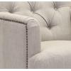 Safavieh Home Colin Blush Pink Velvet and White Washed Tufted Club Chair(Stone / Grey)