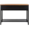 Safavieh Home Collection Aiden Black/Oak 3-Drawer Bottom Shelf Console Table(Black / Oak)