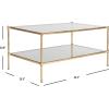 Safavieh Home Collection Aslan Gold Coffee Table