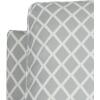 Safavieh Home Collection Buckler Brown with Silver Nailhead Trim Club Chair(Grey / White)
