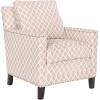 Safavieh Home Collection Buckler Brown with Silver Nailhead Trim Club Chair(pink)