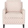 Safavieh Home Collection Buckler Brown with Silver Nailhead Trim Club Chair(pink)
