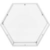 Safavieh Home Collection Eliana Chrome and Glass Hexagon Coffee Table