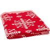 Safavieh Home Collection Frost Red 50 x 60-inch Holiday Decorative Throw Blanket
