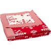 Safavieh Home Collection Frost Red 50 x 60-inch Holiday Decorative Throw Blanket