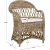 Safavieh Home Collection Inez Natural Wicker Club Chair(Natural)