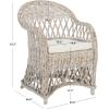 Safavieh Home Collection Inez Natural Wicker Club Chair(White Washed)