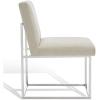 Safavieh Home Collection Jenette Hemingway Black Velvet Side Chair(Taupe / Silver)