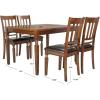 Safavieh Home Collection Kodiak 5 Piece Dining Set, Light oak and Black