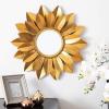 Safavieh Home Collection Larcen 22-inch Gold Flower Round Mirror