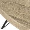 Safavieh Home Collection Mansel Mid-Century Light Oak Hairpin Leg Round Coffee Table