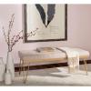 Safavieh Home Collection Marcella Brown & Gold Bench(Beige / Gold)