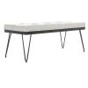 Safavieh Home Collection Marcella Brown & Gold Bench(Grey / Black)