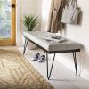 Safavieh Home Collection Marcella Brown & Gold Bench(Grey / Black)