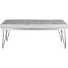 Safavieh Home Collection Marcella Brown & Gold Bench(Grey / Chrome)