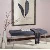 Safavieh Home Collection Marcella Brown & Gold Bench(Navy / Chrome)
