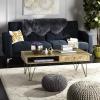 Safavieh Home Collection Marigold Mid-Century White Wash and Brass Hairpin Leg Coffee Table(Natural)
