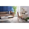 Safavieh Home Collection Marigold Mid-Century White Wash and Brass Hairpin Leg Coffee Table(White Washed / Brass)