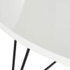 Safavieh Home Collection Maris Modern White Lacquer Round Hairpin Leg Coffee Table(White)