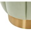 Safavieh Home Collection Maxine Pink and Gold Channel Tufted Otttoman Ottoman(Mint)