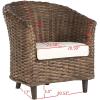 Safavieh Home Collection Omni Honey Barrel Chair(Brown)