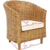 Safavieh Home Collection Omni Honey Barrel Chair(Honey)