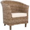 Safavieh Home Collection Omni Honey Barrel Chair(Natural)