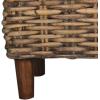 Safavieh Home Collection Palermo Brown and Eggshell Bench(Brown)