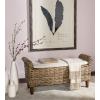 Safavieh Home Collection Palermo Brown and Eggshell Bench(Brown)