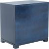 Safavieh Home Collection Raina Grey 3-Drawer Greek Key Nightstand(Navy)