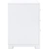 Safavieh Home Collection Raina Grey 3-Drawer Greek Key Nightstand(White / Silver)