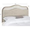 Safavieh Home Collection Sephina White Rattan Headboard (Queen)(Antique / Grey)