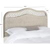 Safavieh Home Collection Sephina White Rattan Headboard (Queen)(Antique / Grey)