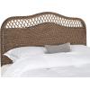 Safavieh Home Collection Sephina White Rattan Headboard (Queen)(Brown / Multi)