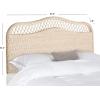 Safavieh Home Collection Sephina White Rattan Headboard (Queen)(White Washed)