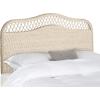 Safavieh Home Collection Sephina White Rattan Headboard (Queen)(White Washed)