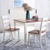 Safavieh Home Collection Silio White Rectangle Dining Table(White / Natural)