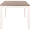 Safavieh Home Collection Silio White Rectangle Dining Table(White / Natural)