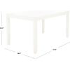 Safavieh Home Collection Silio White Rectangle Dining Table(White)