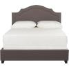 Safavieh Home Collection Theron Navy Velvet Nickel Nailhead Trim Full Bed(Dark Taupe)