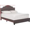 Safavieh Home Collection Theron Navy Velvet Nickel Nailhead Trim Full Bed(Dark Taupe)