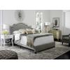 Safavieh Home Collection Theron Navy Velvet Nickel Nailhead Trim Full Bed(Grey)